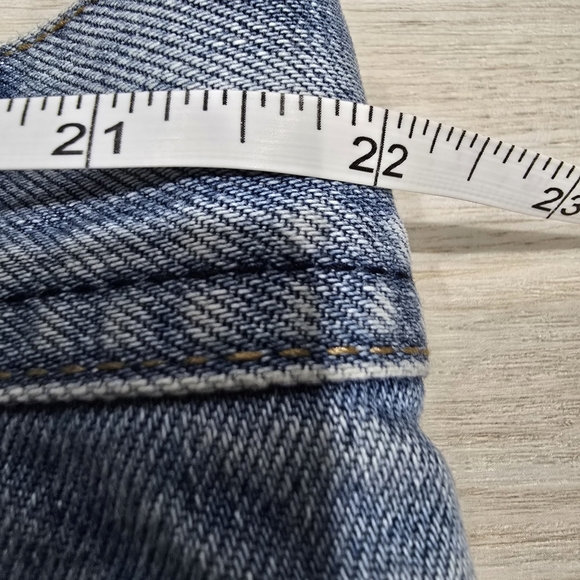 Born Fly Men's Denim Shorts Distressed Blue Size 42 - Picture 6 of 8